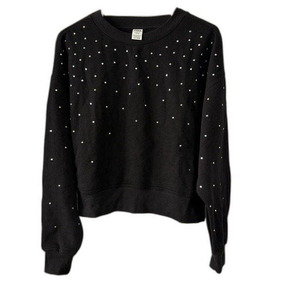 PINK Victoria's Secret Tops - PINK Victoria's Secret Rhinestone Embellished Crewneck